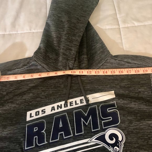 Los Angeles Rams - Adidas Grey Hoodie - Men Large Great Condition - Picture 7 of 11